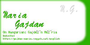 maria gajdan business card